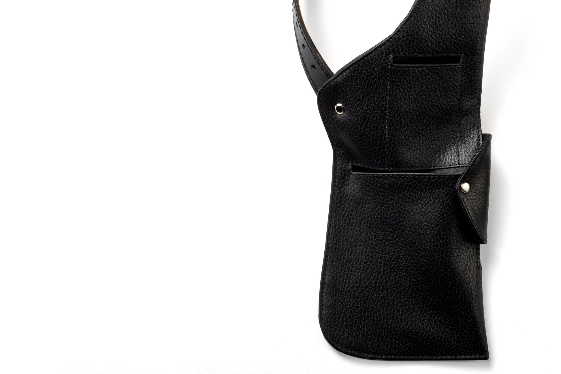 Leather Holster Shoulder Bag with 10 Pockets