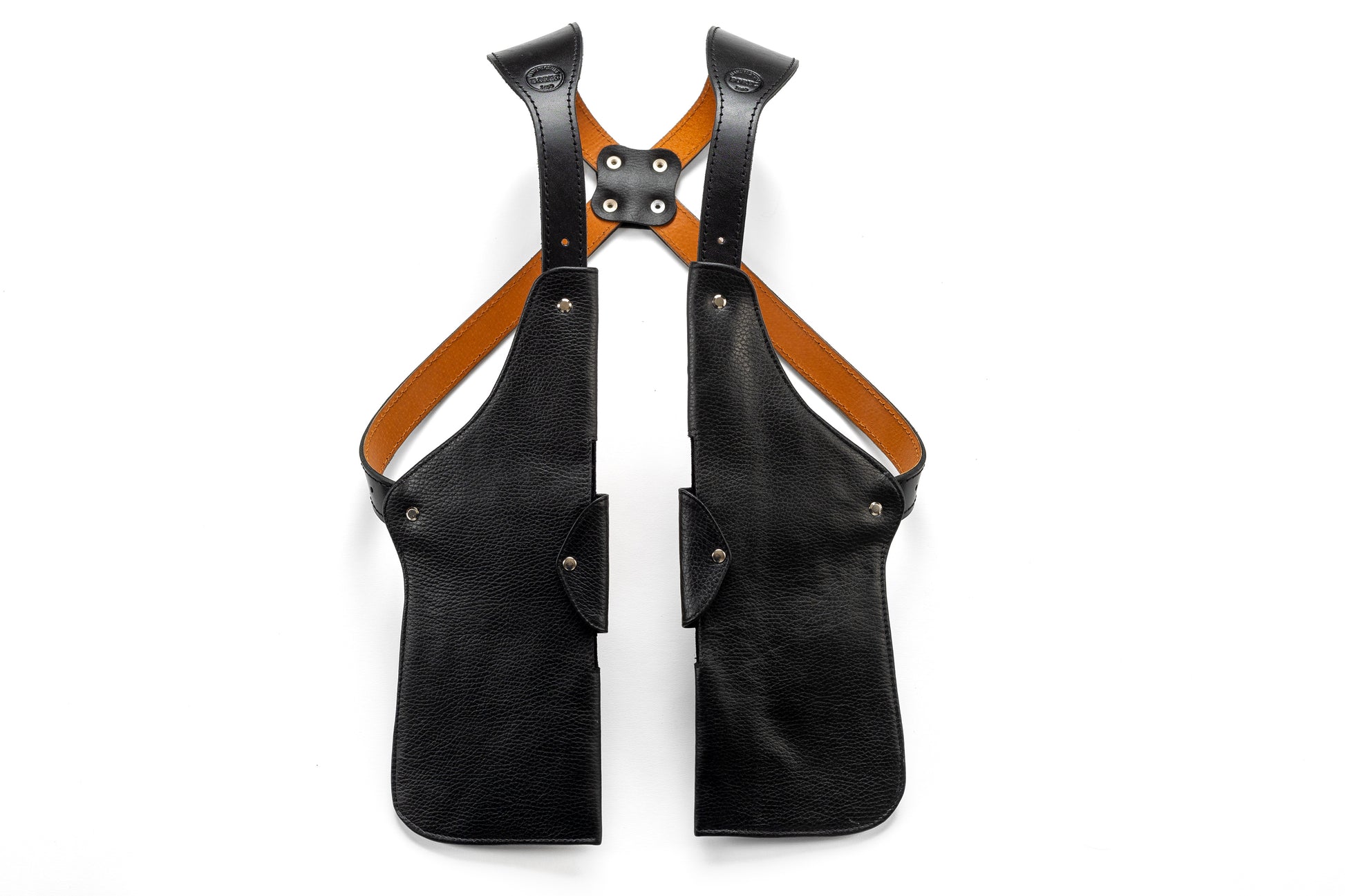 Leather Holster Shoulder Bag with 2 Hidden Pockets