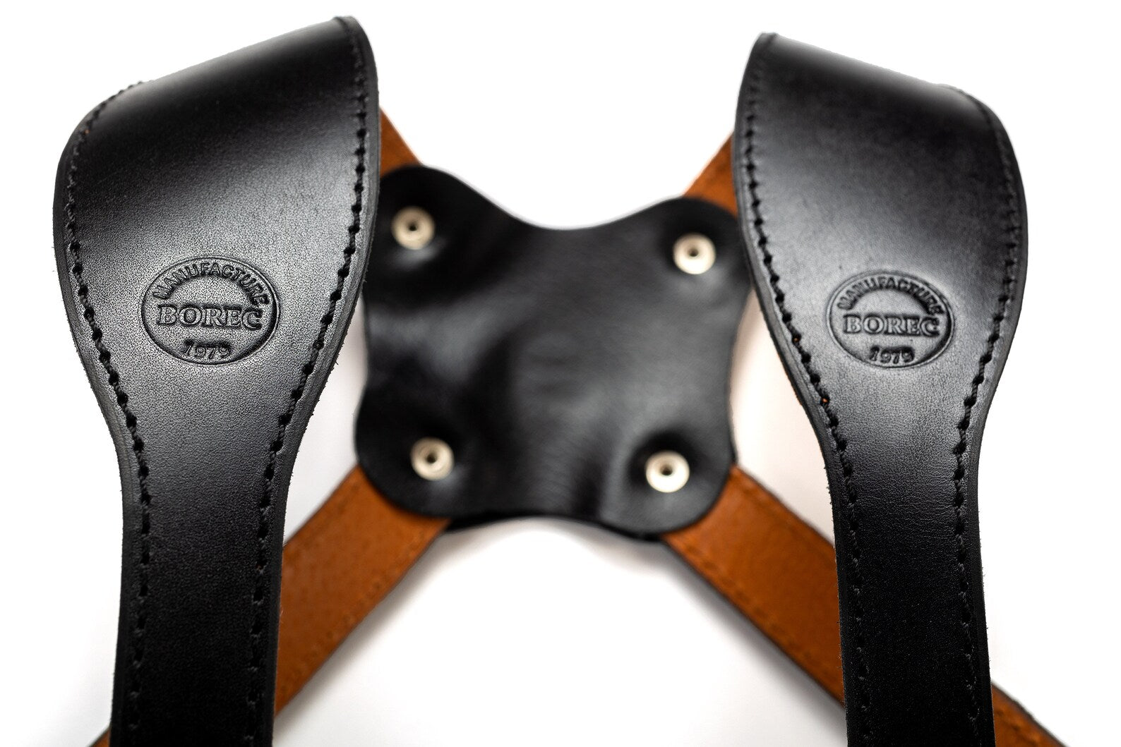 Leather Holster Shoulder Bag with 2 Hidden Pockets