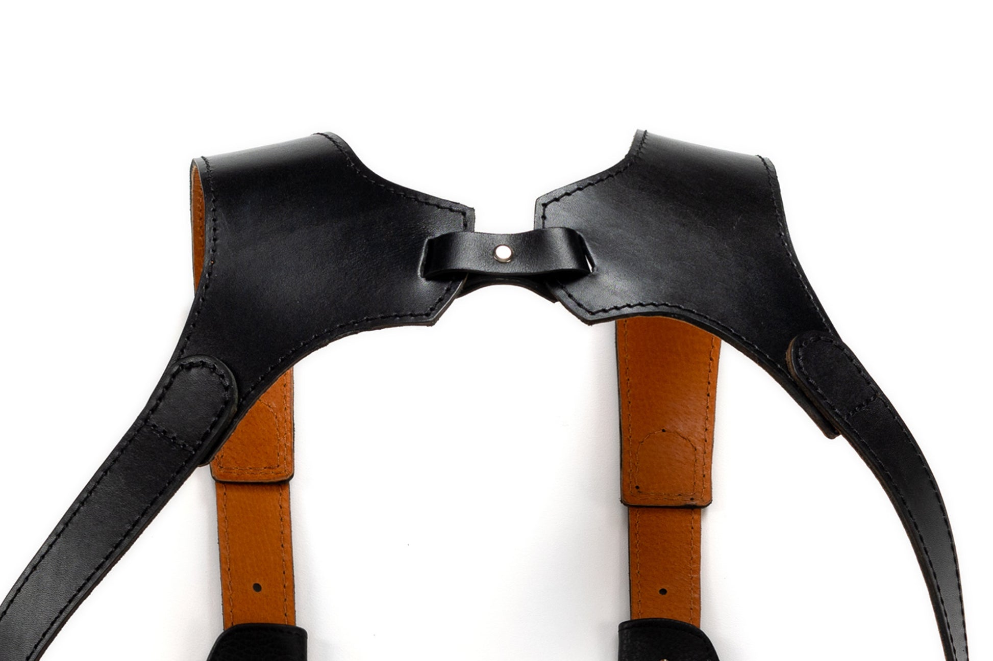 Leather Holster Shoulder Bag with 2 Hidden Pockets