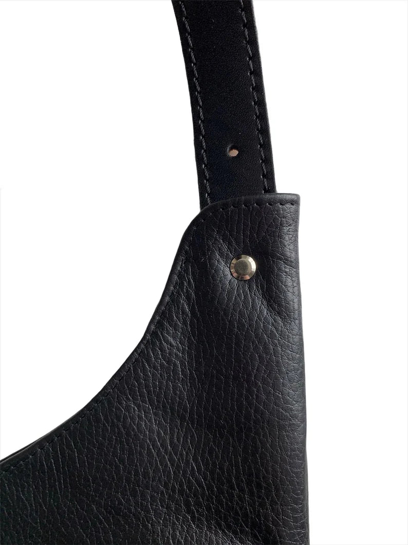 Leather Holster Shoulder Bag with 10 Pockets (4 Fit iPad Size)