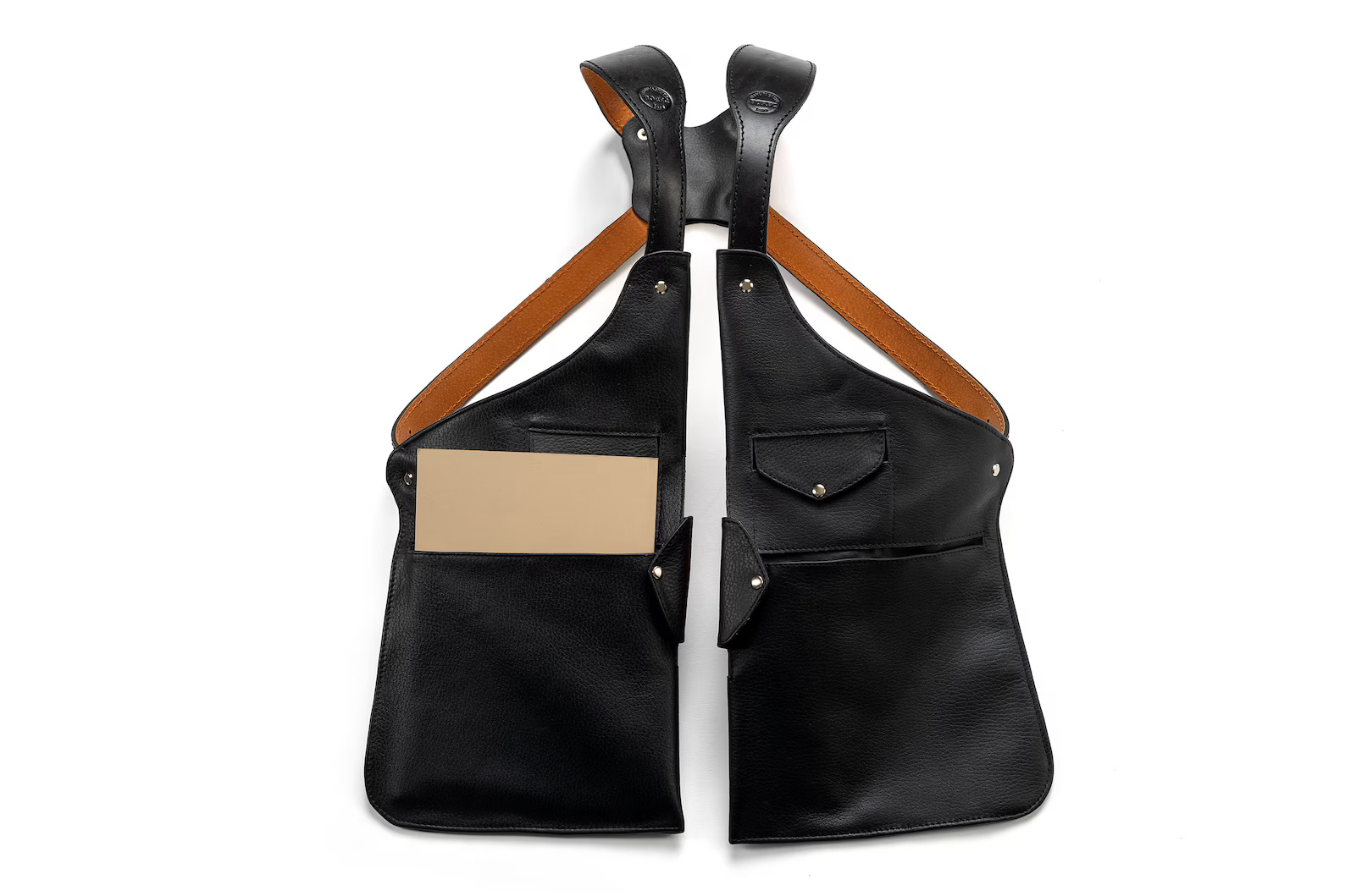 Leather Holster Shoulder Bag with 10 Pockets (4 Fit iPad Size)