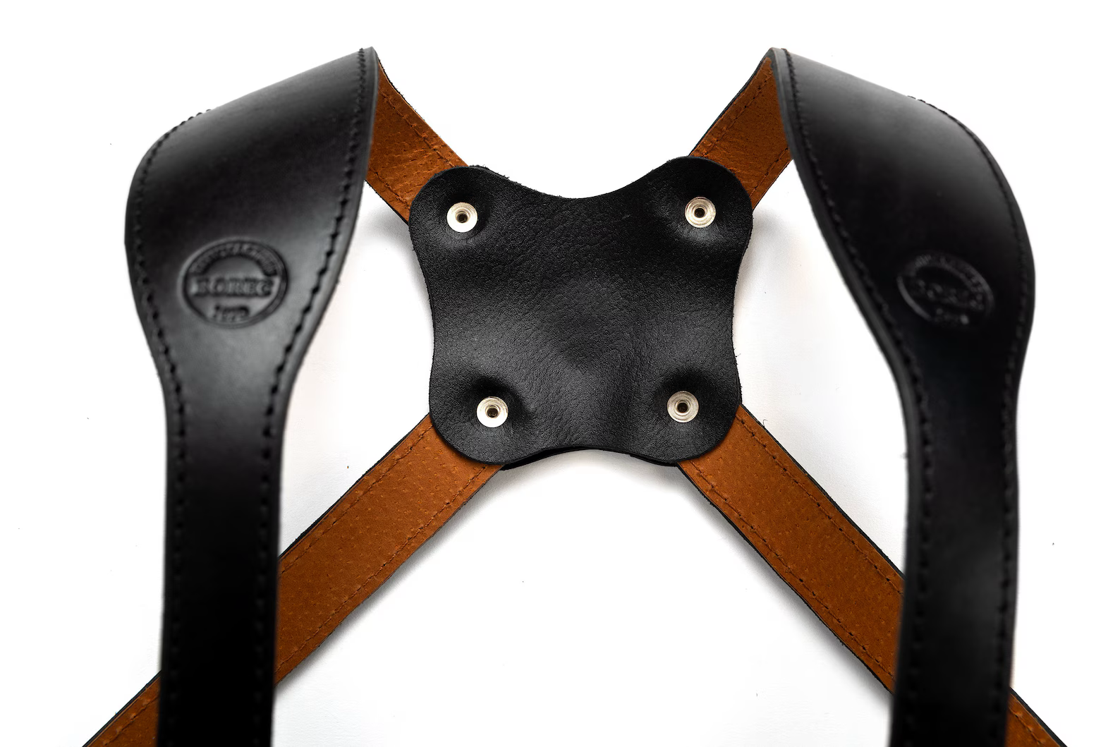 Leather Holster Shoulder Bag with 10 Pockets (4 Fit iPad Size)