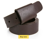 Leather X Hidden Lock Belt (Black/Dark Brown)