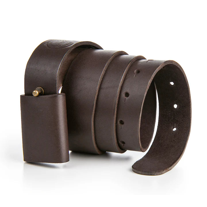 No-Buckle Leather Belt