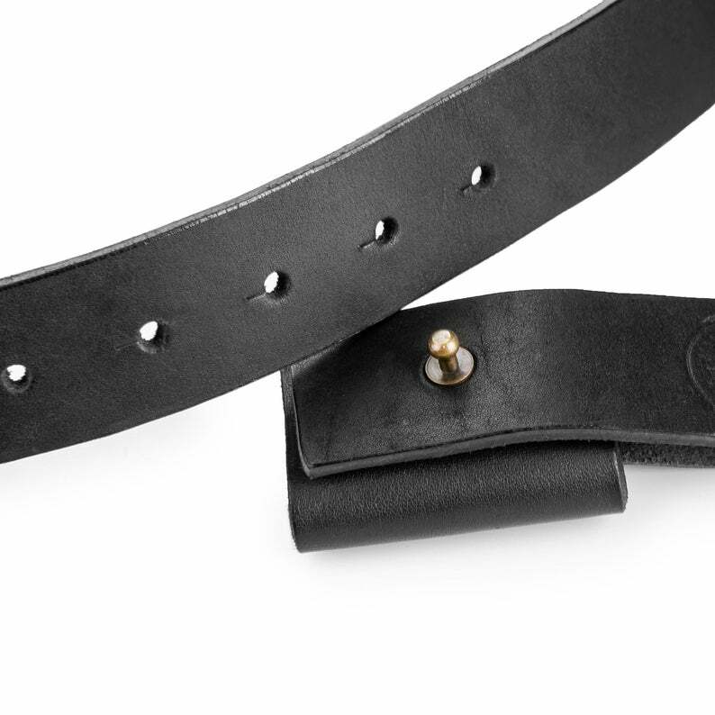 No-Buckle Leather Belt