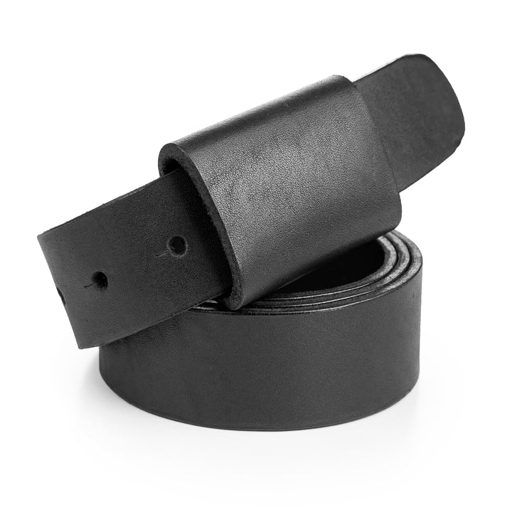 No-Buckle Leather Belt