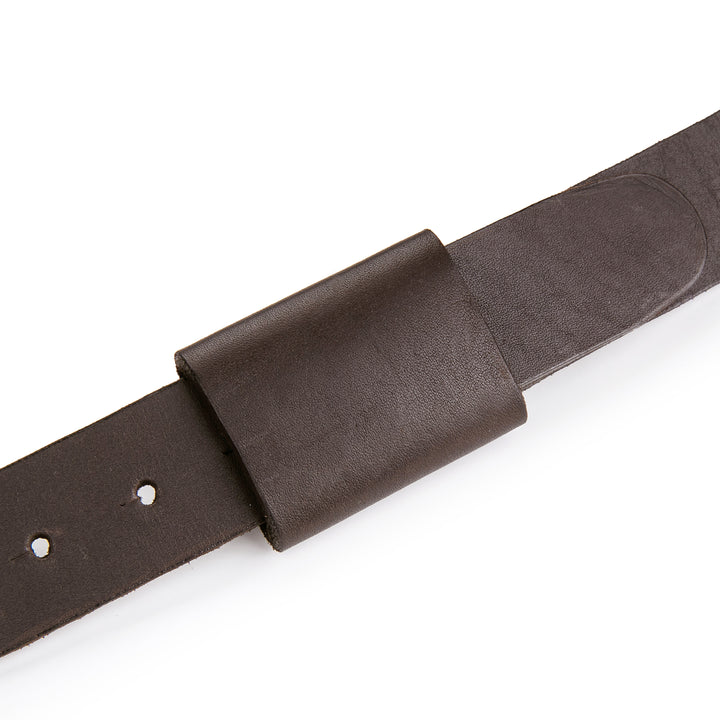 No-Buckle Leather Belt