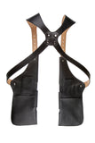 Leather Holster Shoulder Bag Classic Black