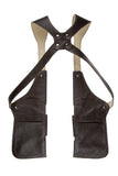 Leather Holster Shoulder Bag Classic Brown