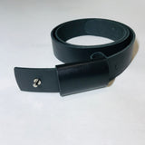 Leather X Hidden Lock Belt (Black/Dark Brown)