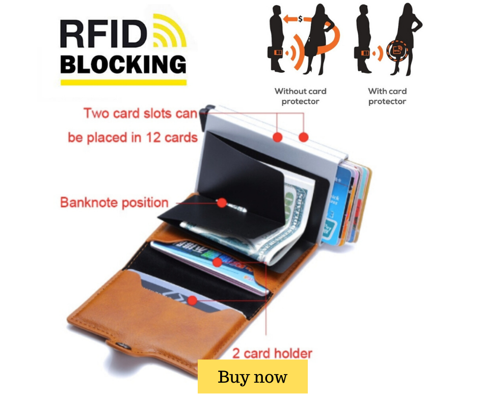 RFID Blocking Leather Wallet (ID, Card Holder) – BOREC 1979